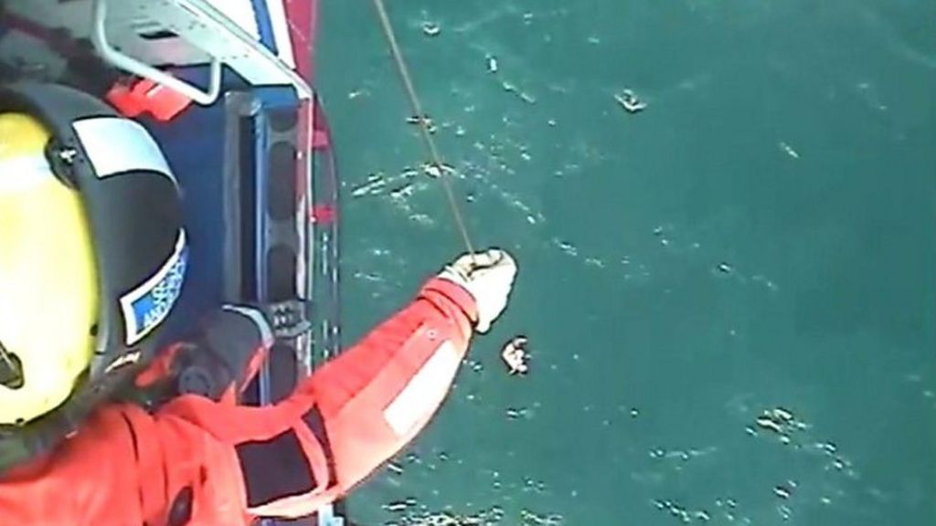 Helicopter pilot on moment he found surfer