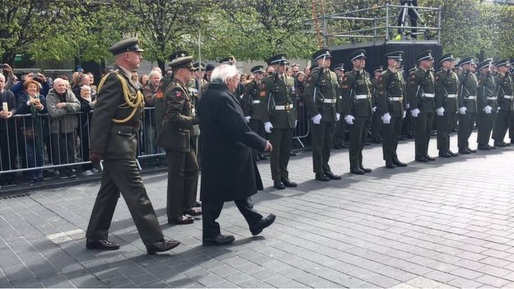 Easter Rising commemorated with military ceremony in Dublin