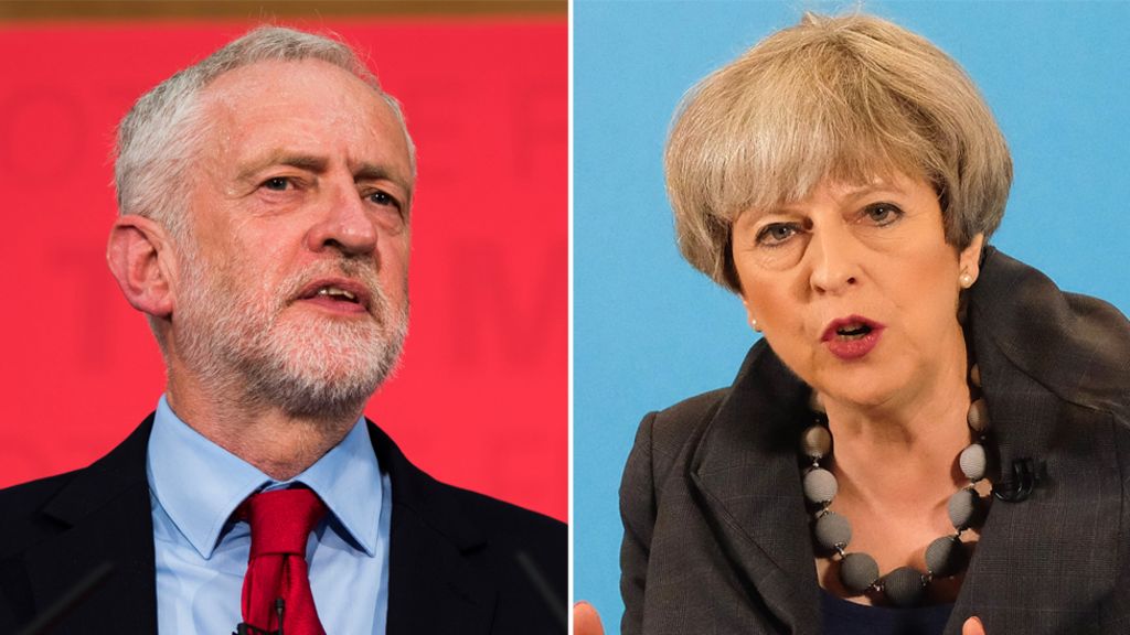 Jeremy Corbyn and Theresa May clash over post-Brexit Britain