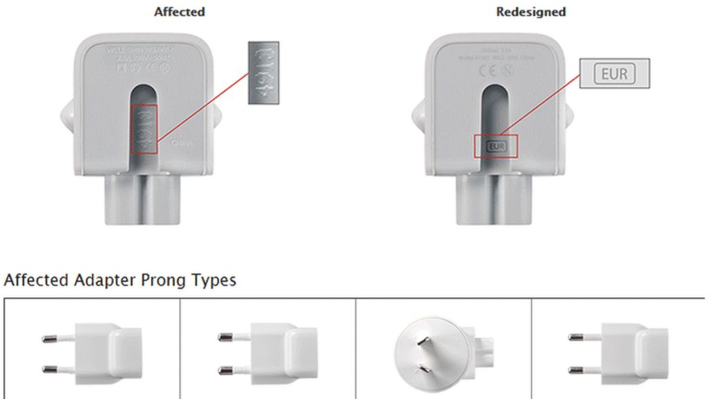 Apple plug recall over safety concerns BBC News