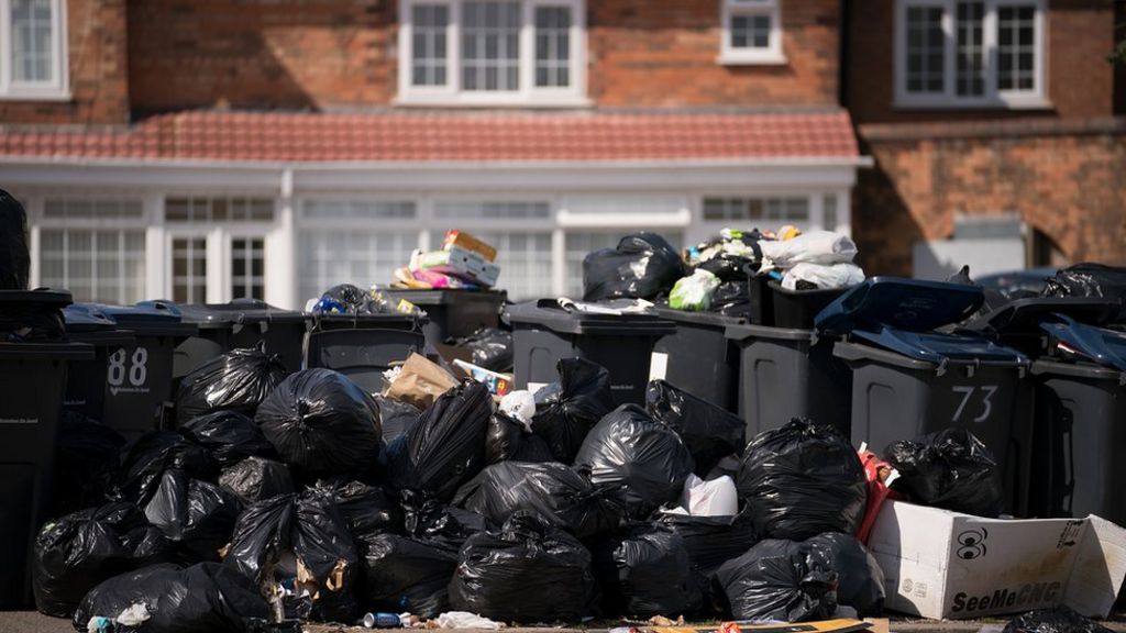 Birmingham bin workers vote to continue strike BBC News