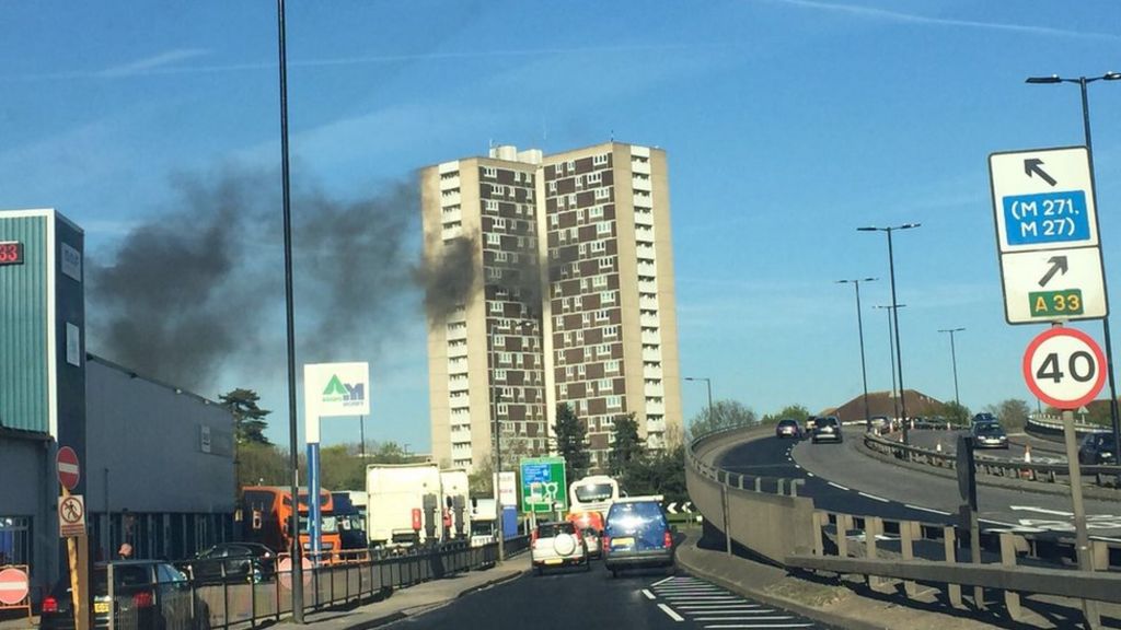 Southampton Redbridge Towers fire arson suspect released BBC News