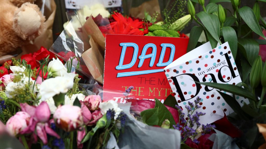 In pictures: Father's Day cards left for fire victims