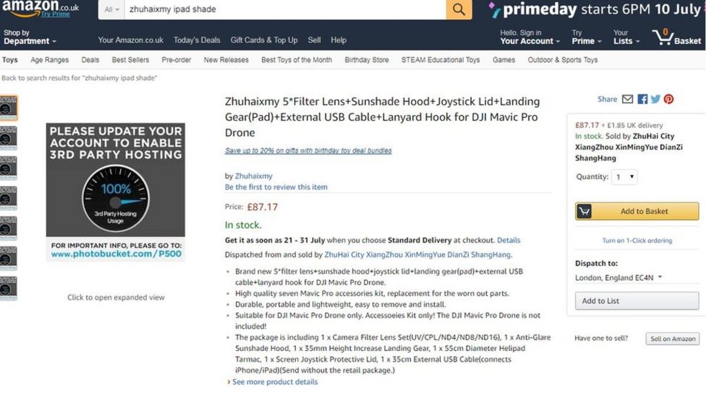 Amazon and eBay images broken by Photobucket's 'ransom demand'
