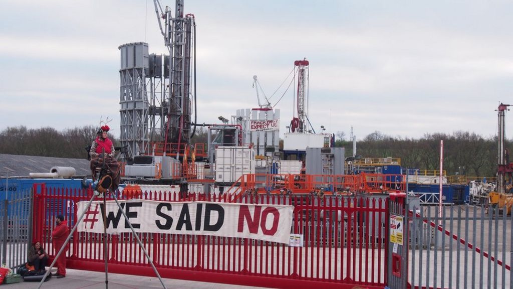 Anti-fracking protesters target drilling rig company