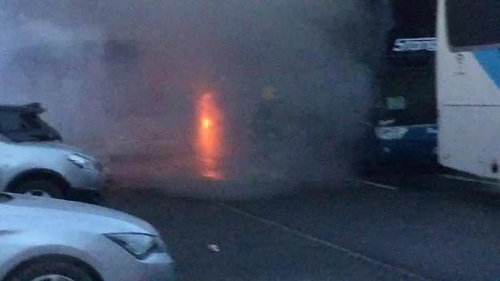 Two buses destroyed by fire in Belfast
