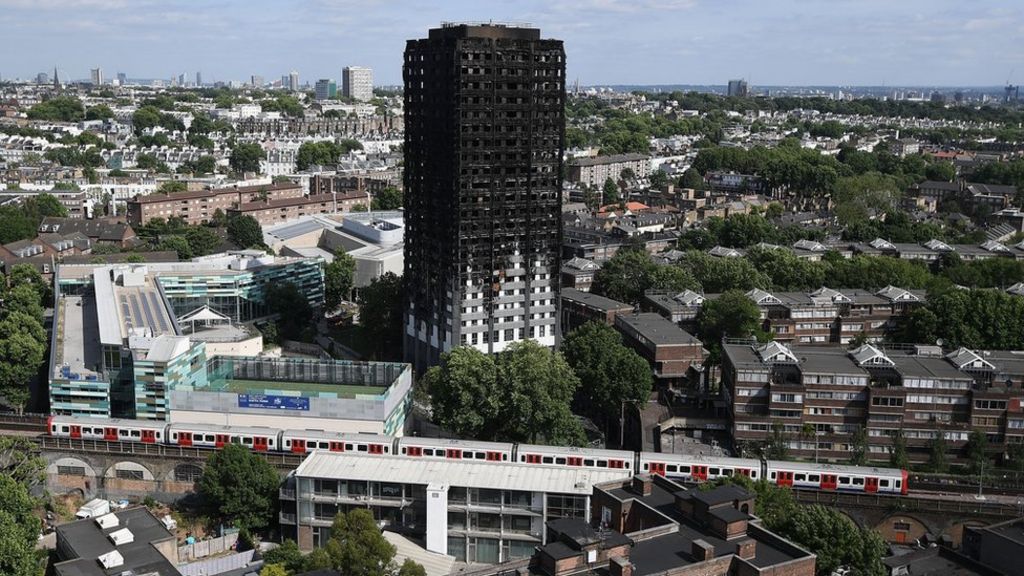 London fire: Grenfell Tower debris fear shuts Tube lines