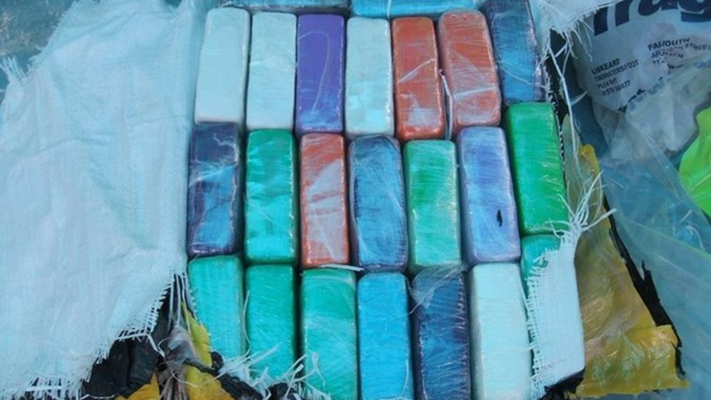 Cocaine smugglers caught off Cornwall jailed over £80m haul - BBC News