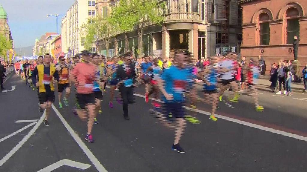 Marathon kicks off at City Hall