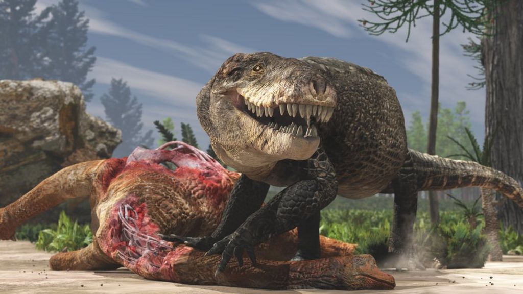 Giant croc had teeth like a T. rex