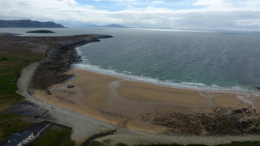 Freak tide brings back Dooagh beach, which disappeared more than 30 years ago.