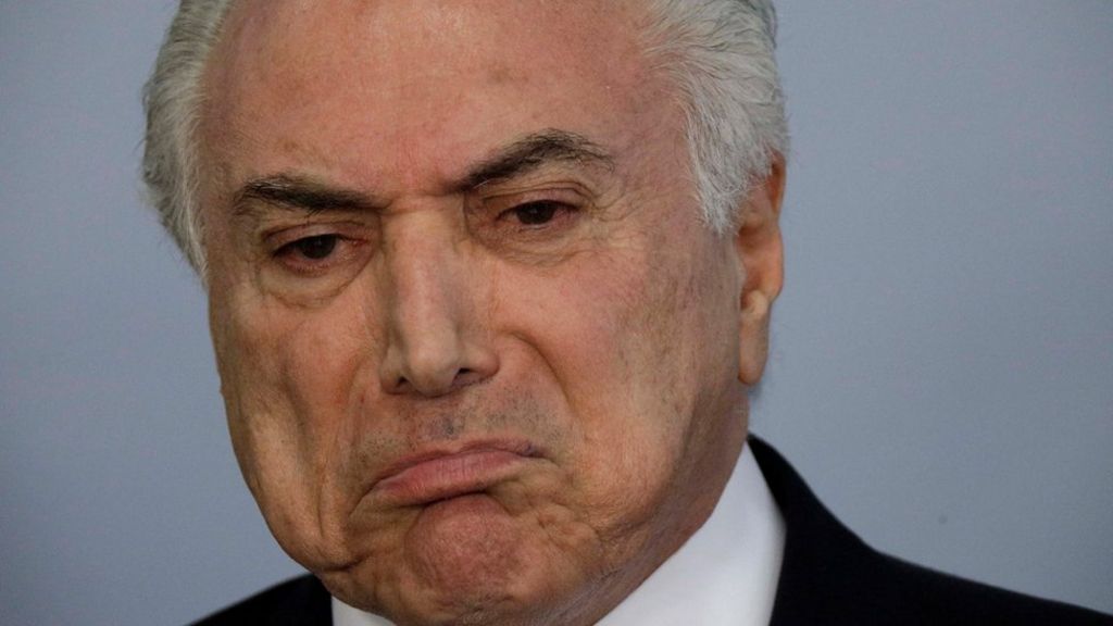 Brazilian leader denies bribery charge