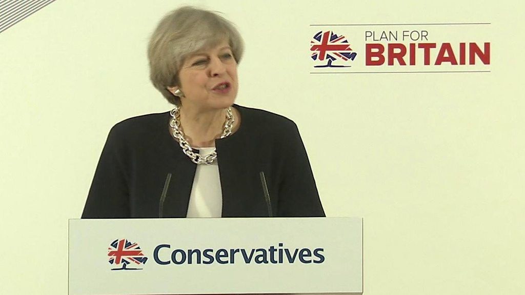 May's pledge on workers' rights at local election launch