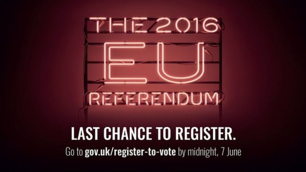 Eu Referendum Voter Registration Deadline Passes Bbc News 4729