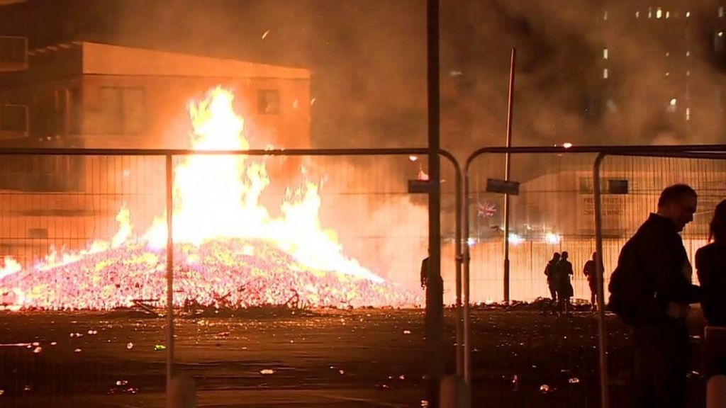 Flats' residents fears over bonfire heat