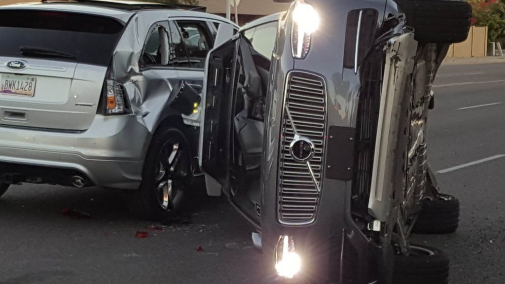 Uber suspends self-driving cars after Arizona crash - BBC News