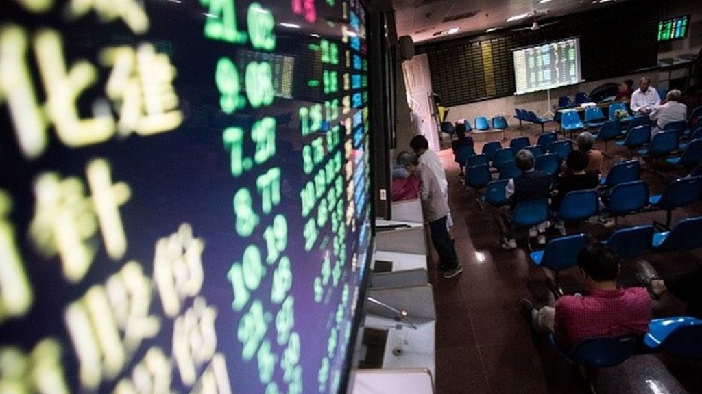 Chinese stocks tumble for a second day after global fall BBC News