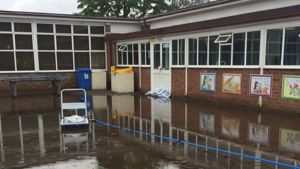 Flood at Birmingham school destroys pupils work - BBC News