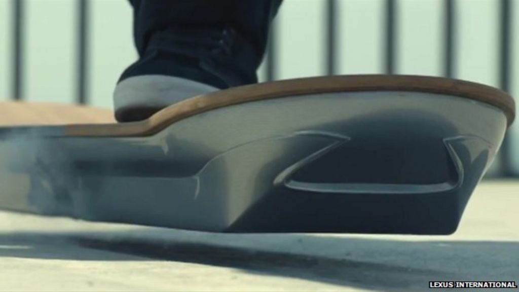 Levitating hoverboard unveiled BBC News