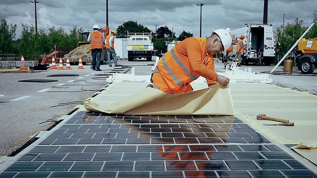 Could 'solar roads' help generate electricity? BBC News