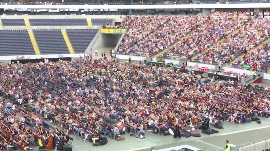 world-record-for-the-largest-orchestra-bbc-news