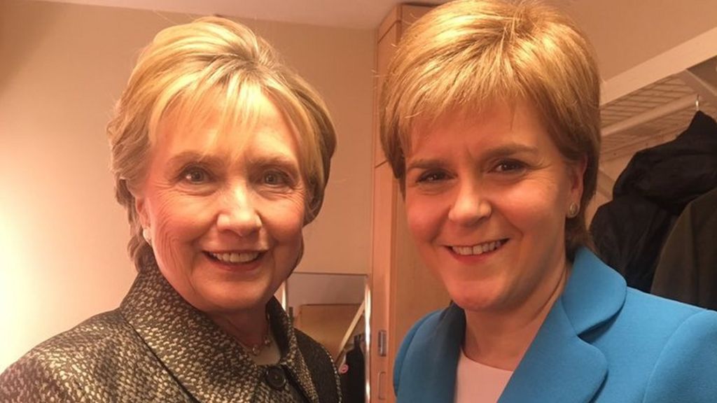 Sturgeon praises Clinton in New York
