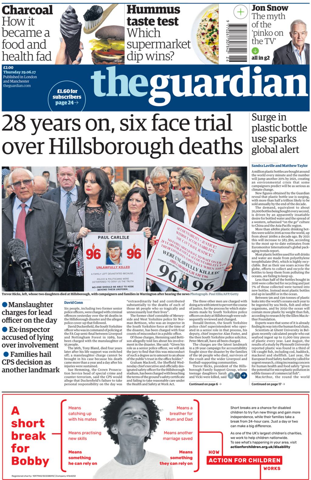 Newspaper headlines 'Families hail Hillsborough decision' BBC News
