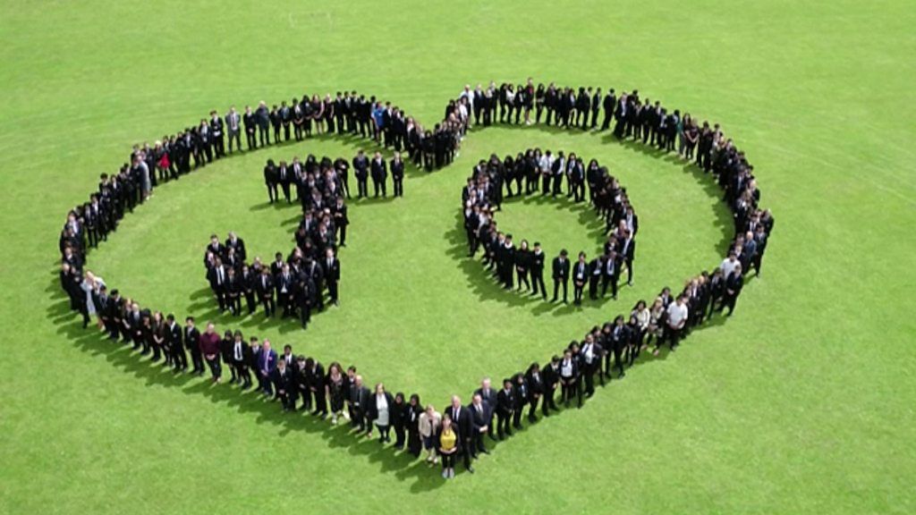 Jo Cox: Drone camera captures tribute to murdered MP