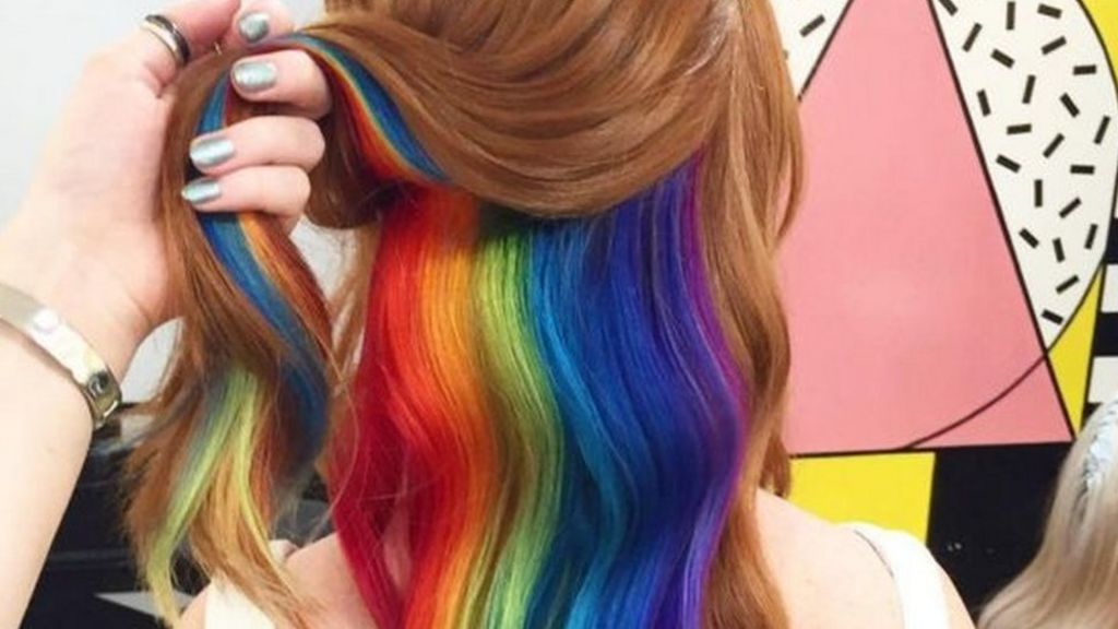 Hidden Rainbow Hair How To Make A Subtle Style Statement Bbc News 