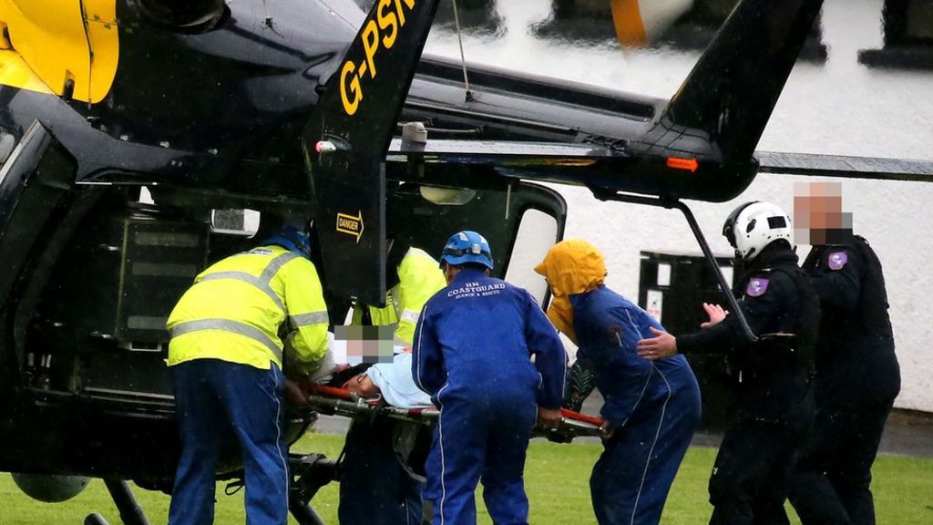 Ballycastle: Diver taken to hospital by PSNI helicopter