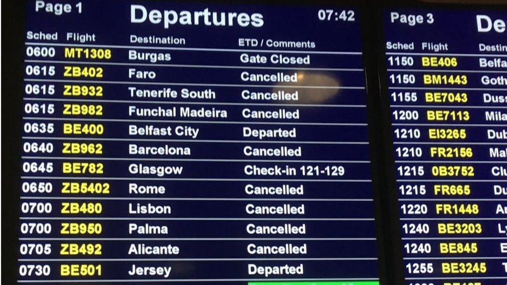 Monarch Airlines: Holidaymakers 'devastated' at airline collapse - BBC News