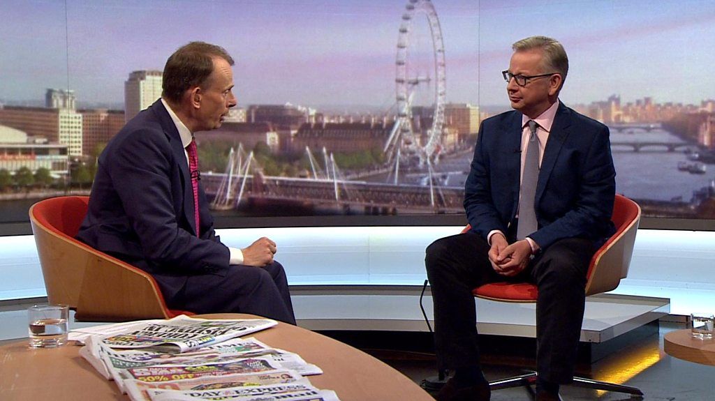 Michael Gove's quick-fire answers on Andrew Marr Show
