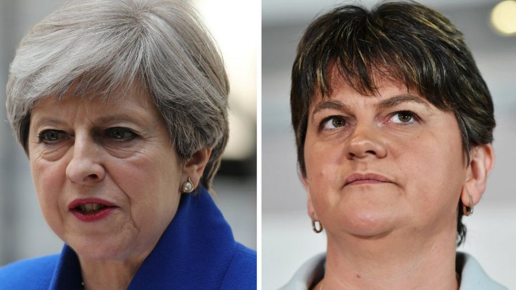 Tory chief whip in Belfast talks with DUP - BBC News