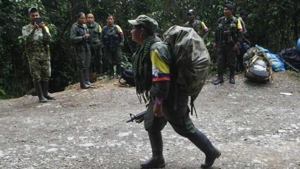 Colombian Farc rebels on 'final march' - BBC News
