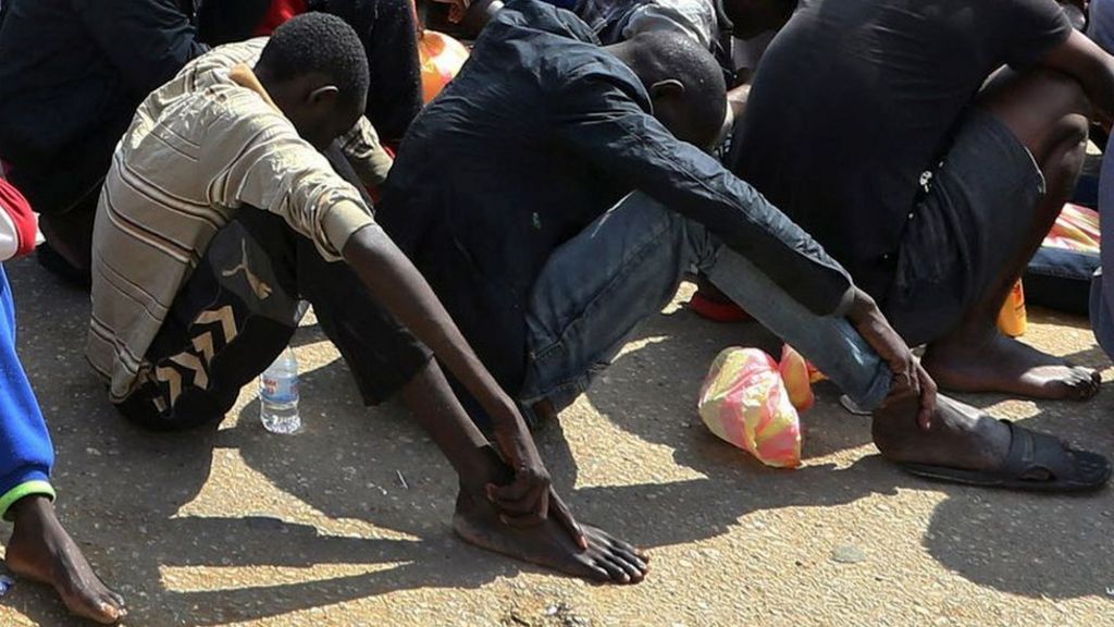 Libya migrant 'slave market' footage sparks outrage BBC News