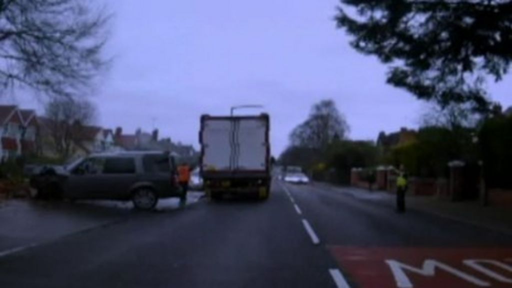 Stourbridge stabbing Land Rover chase caught on dashcam