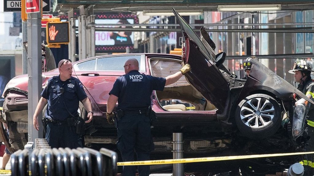 Times Square crash: How it unfolded