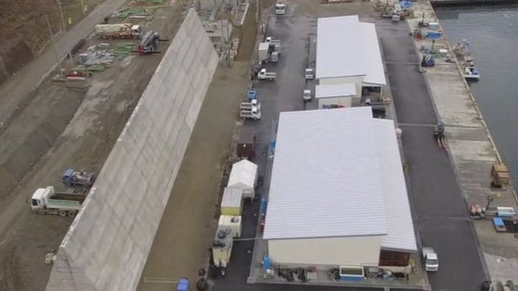 Tsunami japan wall