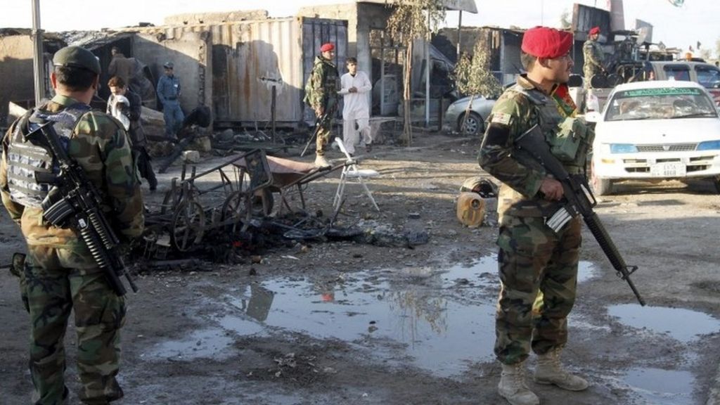 Kandahar airport death toll jumps to 50 after Taliban attack - BBC News