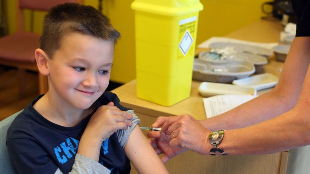 The measure has been taken to combat a huge rise in measles cases as parents shun immunisation.