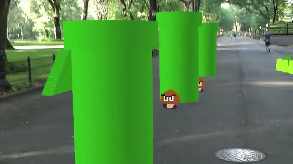 Super Mario fan makes augmented reality game