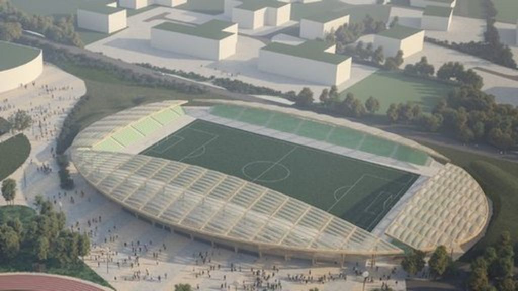 Forest Green Rovers 'Eco Park' stadium designs down to two BBC News