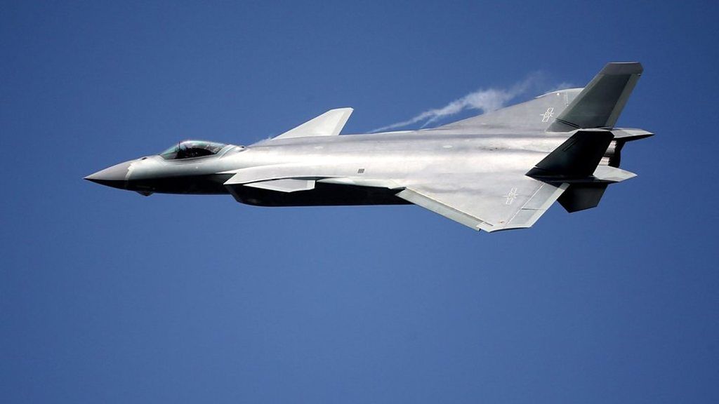 See China's New Fighter Jet In Action - BBC News