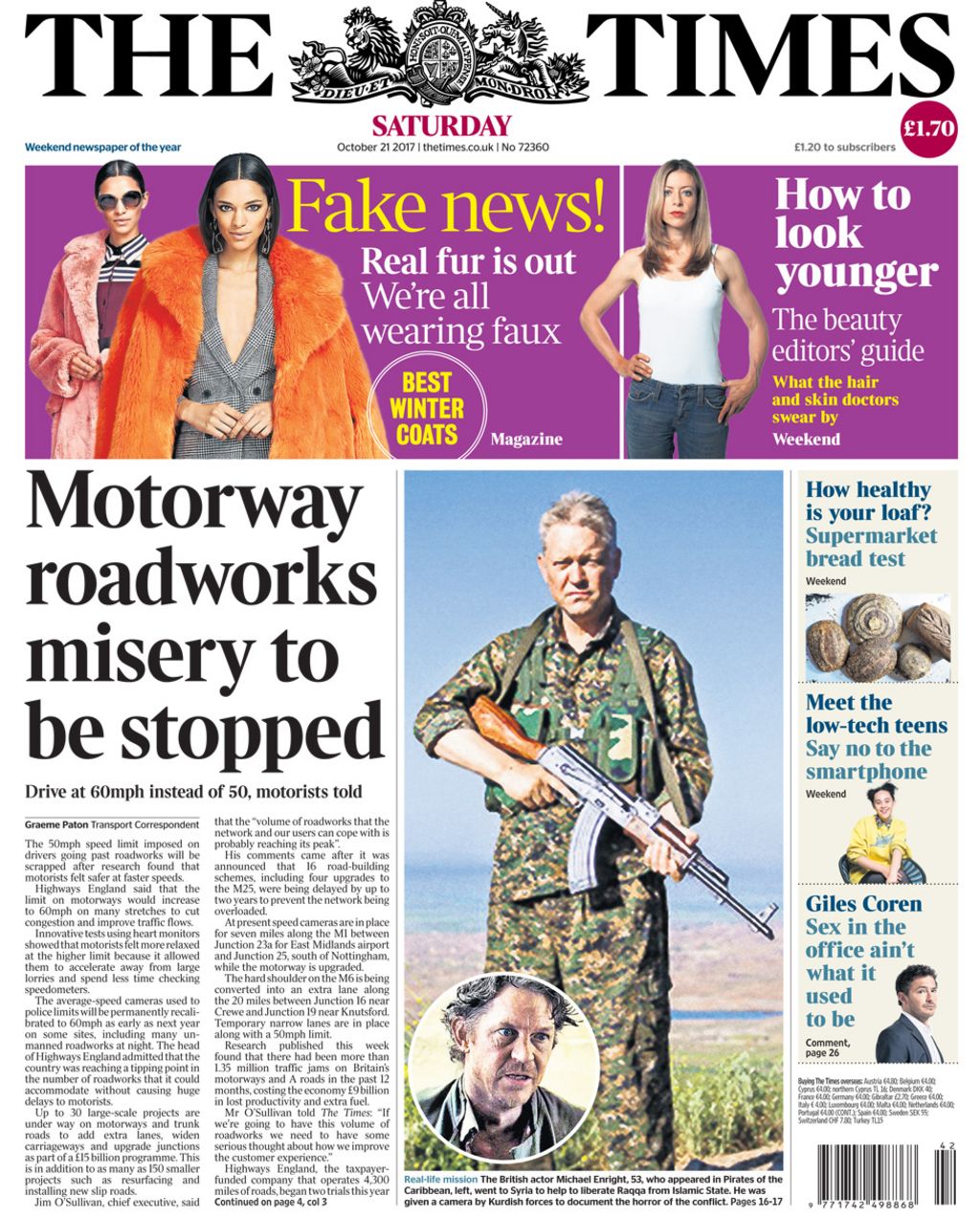 Newspaper headlines Roadworks 'misery' to end and EU 'saves May' BBC