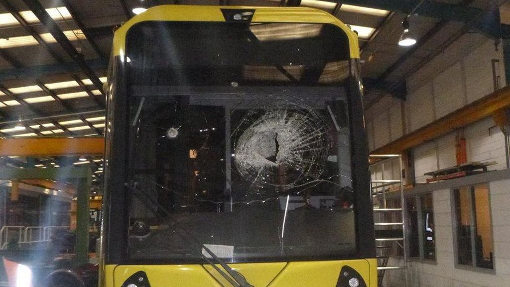Metrolink tram driver hurt in 'reckless' rock attack