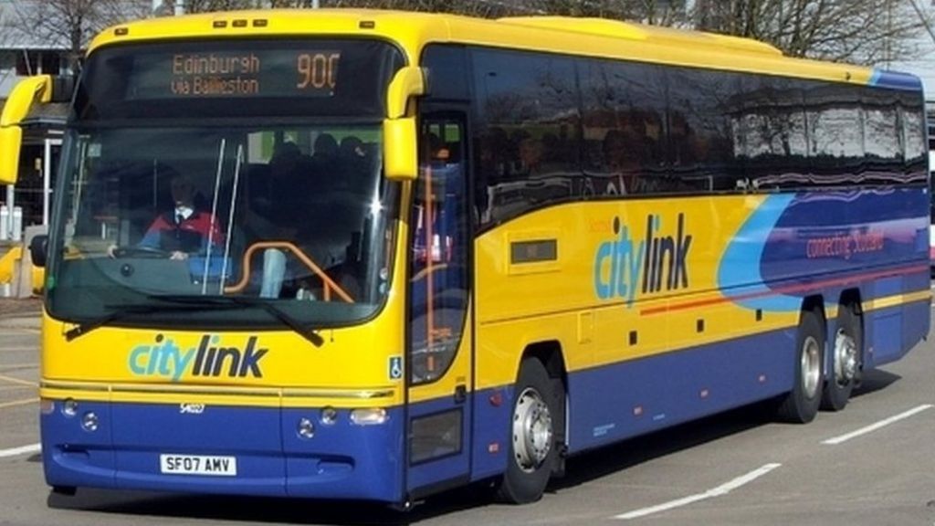 New 24 7 bus between Glasgow and Edinburgh BBC News