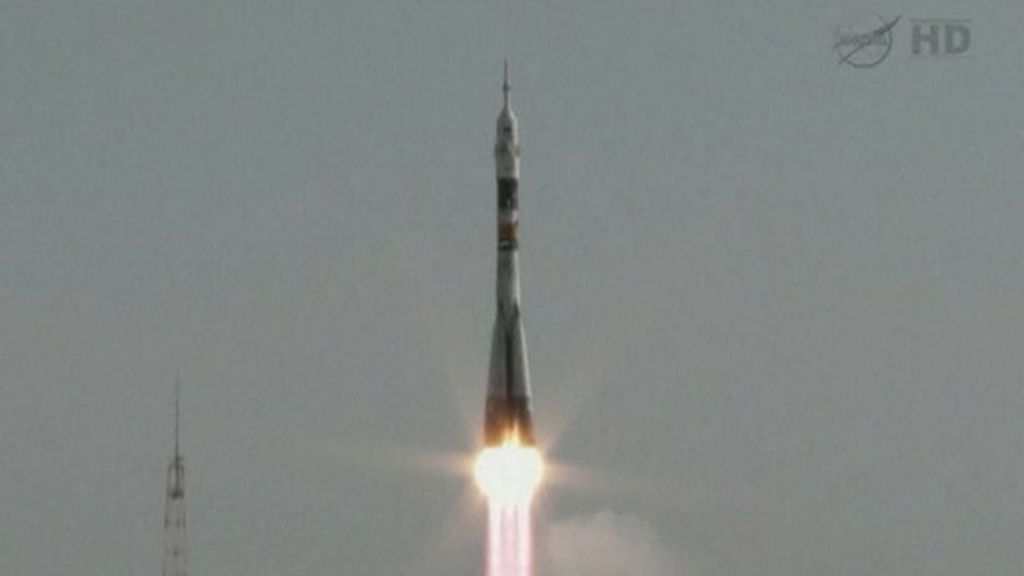 Soyuz rocket launch in Kazakhstan - BBC News