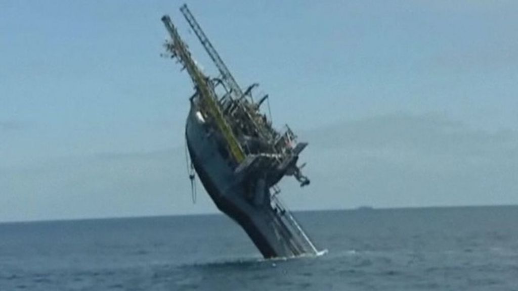 Vertical ship marks 50 years at sea - BBC News