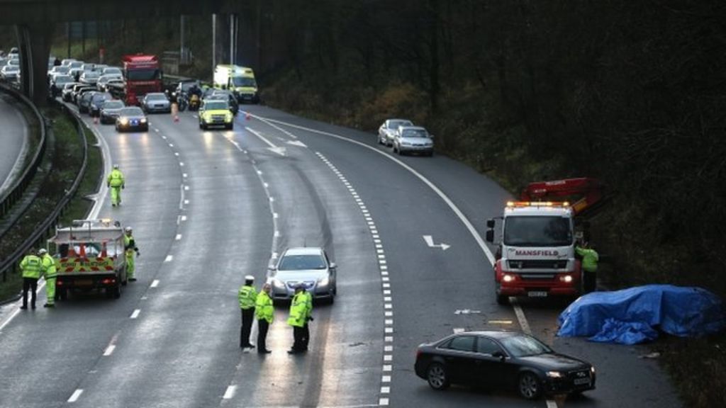 bbc news m6 accident yesterday southbound northbound