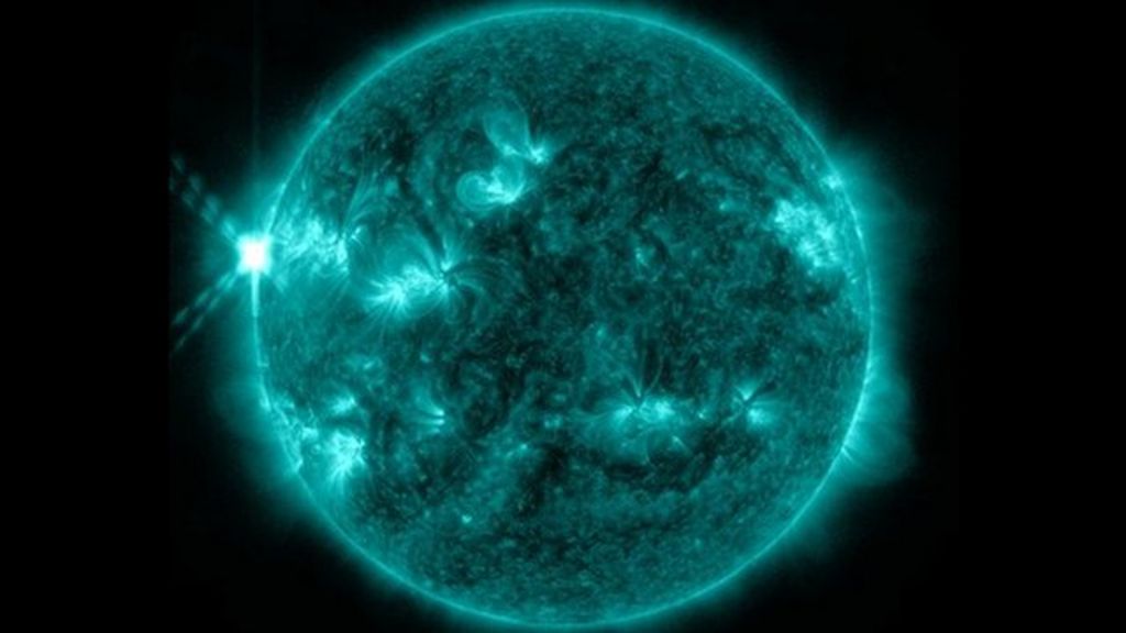 Monster radiation burst from Sun BBC News